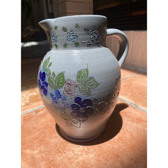 Betschdorf signed by Krumeich,H Gres D Alsace Stoneware salt glaze Pitcher. - Picture 11 of 11